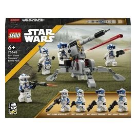 LEGO Star Wars 75345 Battle Pack Clone Troopers Legione 501, Modellino da Costruire con Cannone Giocattolo AV-7 e 4 Personaggi