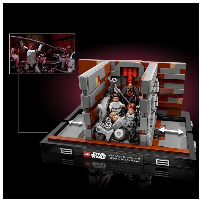 LEGO Star Wars Diorama Compattatore di Rifiuti Morte Nera