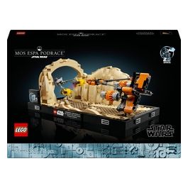 LEGO Star Wars Diorama Gara dei Sgusci su Mos Espa di Anakin Skywalker Kit di Modellismo per Adulti da Costruire dal Film La Minaccia Fantasma Gadget Regalo da Collezione per Fan Lui o Lei 75380