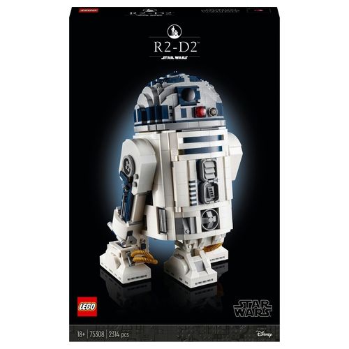 LEGO Star Wars 75308 R2-D2, Modellino da Costruire del Droide di Guerre Stellari, Set per Adulti con Spada Laser di Luke