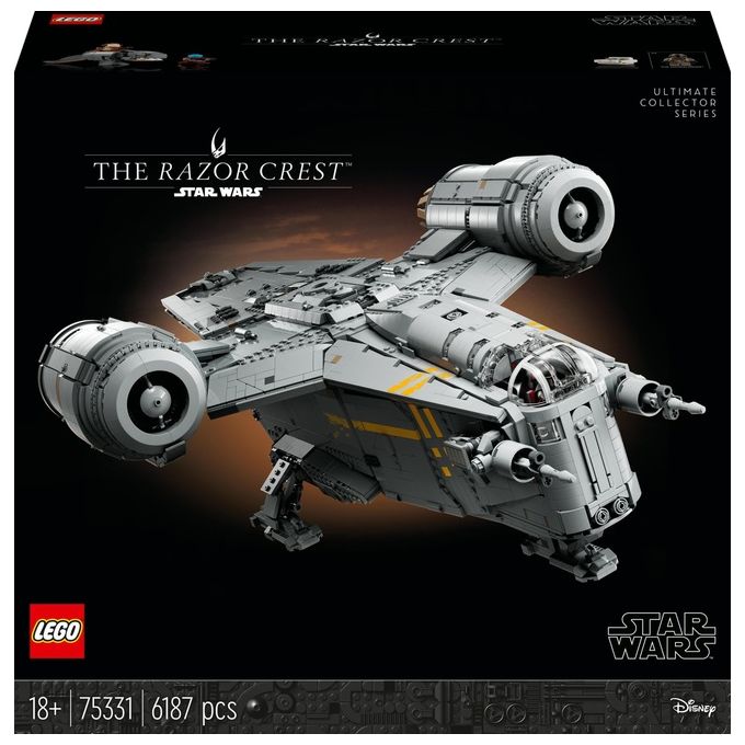 LEGO Star Wars 75331 Razor Crest, Modellino da Costruire di Astronave per Adulti, Gadget di The Mandalorian, UCS da Collezione