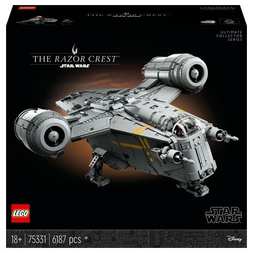 LEGO Star Wars 75331 Razor Crest, Modellino da Costruire di Astronave per Adulti, Gadget di The Mandalorian, UCS da Collezione
