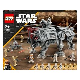 LEGO Star Wars 75337 Walker AT-TE, Modellino da Costruire, Gambe Snodabili, Cloni Soldato, Droidi da Battaglia e Droide Ragno