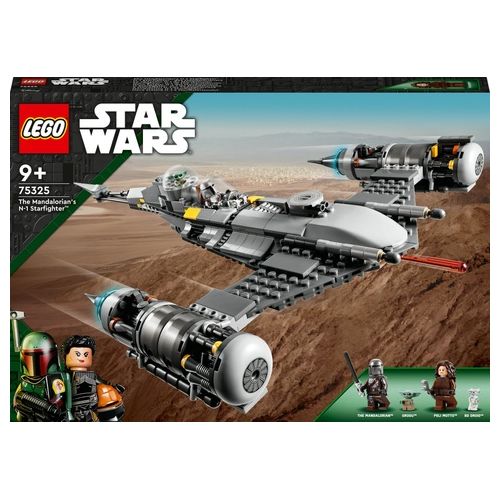 LEGO Star Wars 75325 Starfighter N-1 del Mandaloriano, Personaggi Peli Motto, Droide BD e Baby Yoda, Giocattolo Costruibile