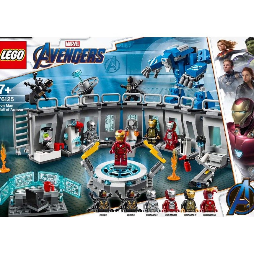 LEGO Super Heroes Marvel Avengers Sala delle Armature di Iron Man, Playset  Laboratorio Modulare con 6 Minifigure dell'Universo Marvel, 76125 : LEGO:  : Giochi e giocattoli