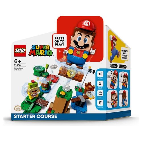 LEGO Super Mario 71360 Avventure di Mario - Starter Pack, Giochi per Bambini dai 6 Anni, Giocattolo con Personaggi Interattivi