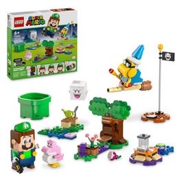 Super Mario Avventure di Luigi Interattivo Giocattolo con 4 Personaggi Nintendo da Collezione tra cui Baby Yoshi Rosa