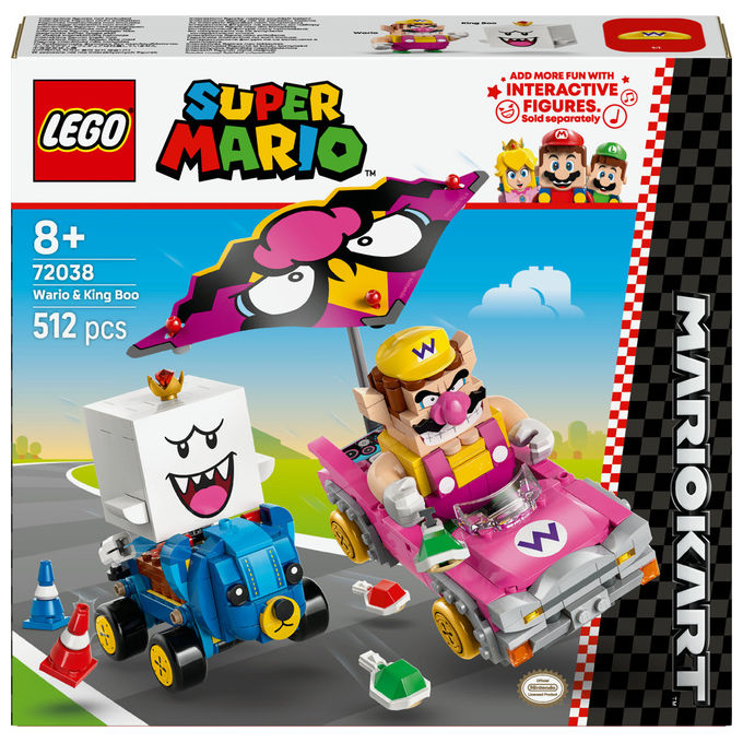 Lego Super Mario Mario Kart- Wario e Re Boo Set da costruzione