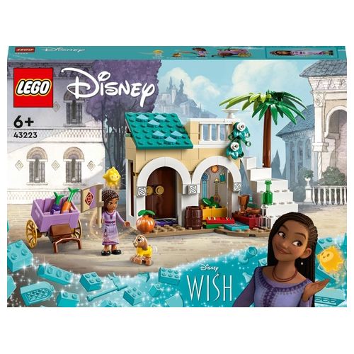 LEGO Disney Wish 43223 Asha nella Città di Rosas dal Film Wish con Mini Bambolina di Asha, Giochi per Bambini e Bambine 6+