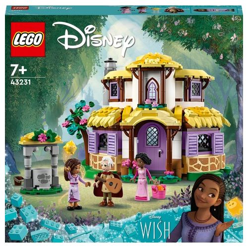 LEGO Disney Wish 43231 Il Cottage di Asha, Casa delle Bambole Giocattolo dal Film Wish, Idea Regalo per Bambine e Bambini