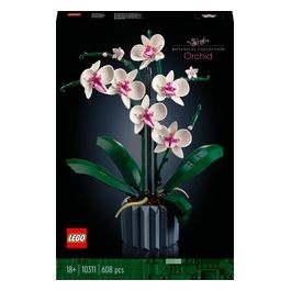 LEGO Icons 10311 Orchidea, Set per Adulti da Collezione, Hobby Creativi, Modellino da Costruire in Mattoncini con Fiori Finti