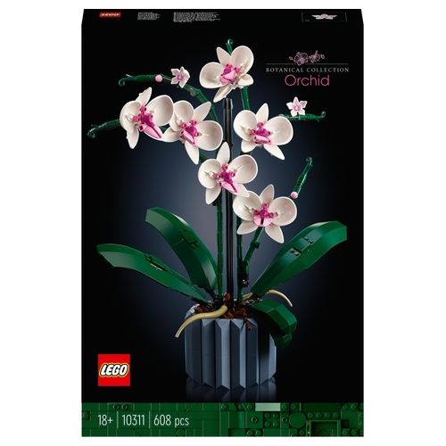 LEGO Orchidea, Set per Adulti da Collezione, Modellismo e Hobby Creativi, Idea Regalo Festa della Mamma, Modellino da Costruire con Fiori Finti, 10311
