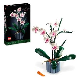 Icons 10311 Orchidea, Set per Adulti da Collezione, Hobby Creativi, Modellino da Costruire in Mattoncini con Fiori Finti
