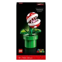 LEGO Super Mario 71426 Pianta Piranha, Personaggio Snodabile con Tubo e 2 Monete, Kit Modellismo per Adulti, Idea Regalo