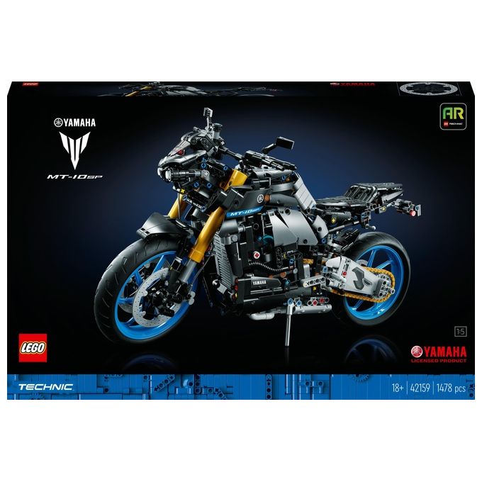 LEGO Technic 42159 Yamaha MT-10 SP, Modellino Moto per Adulti, Replica Motocicletta con App AR, Regalo per Uomo e Donna