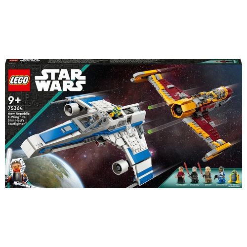 LEGO Star Wars 75364 E-Wing della Nuova Repubblica vs. Starfighter di Shin Hati, Regalo Serie Ahsoka con 2 Veicoli Giocattolo