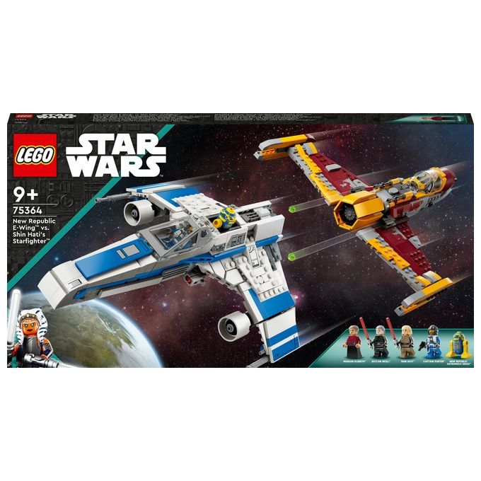 LEGO Star Wars 75364 E-Wing della Nuova Repubblica vs. Starfighter di Shin Hati, Regalo Serie Ahsoka con 2 Veicoli Giocattolo