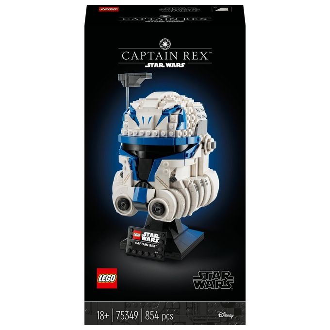 Image of LEGO Star Wars 75349 Casco di Captain Rex, Set Serie Caschi 2023, Collezione per Adulti da The Clone Wars, Idee Regalo