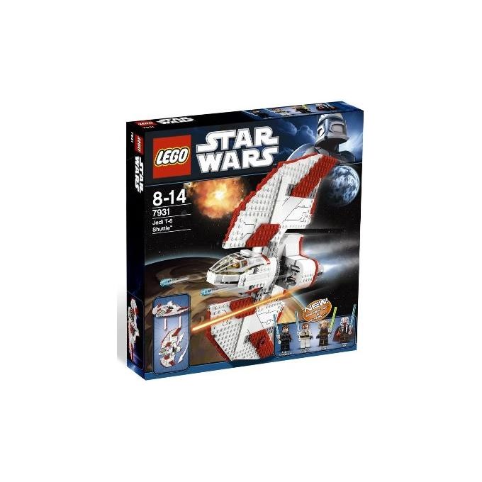 LEGO Star Wars 75362 Shuttle Jedi T-6 di Ahsoka Tano, Astronave Giocattolo con 4 Minifigure, Regalo della Serie Ahsoka