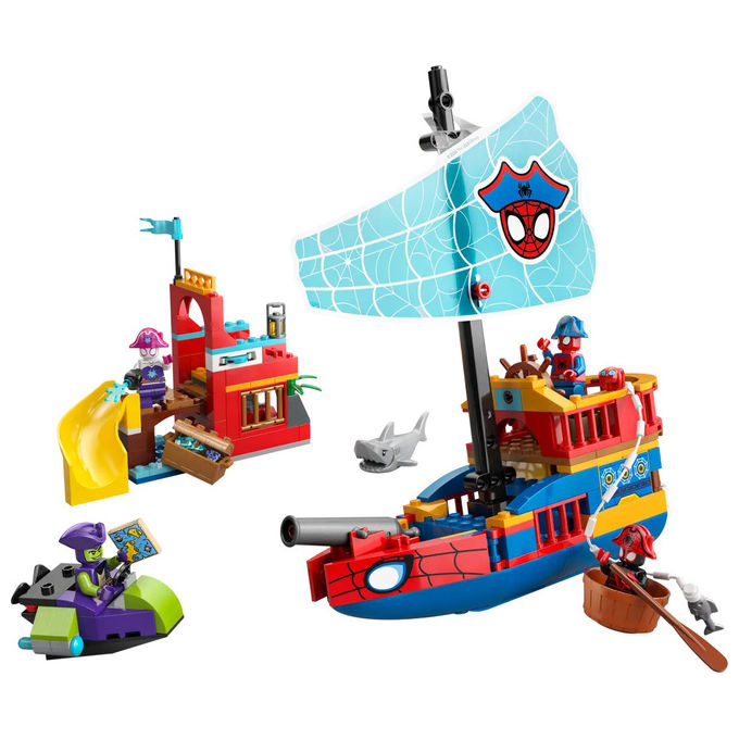 Lego Team Spidey Nave Pirata 201 Pezzi Marvel Super Heroes 11208