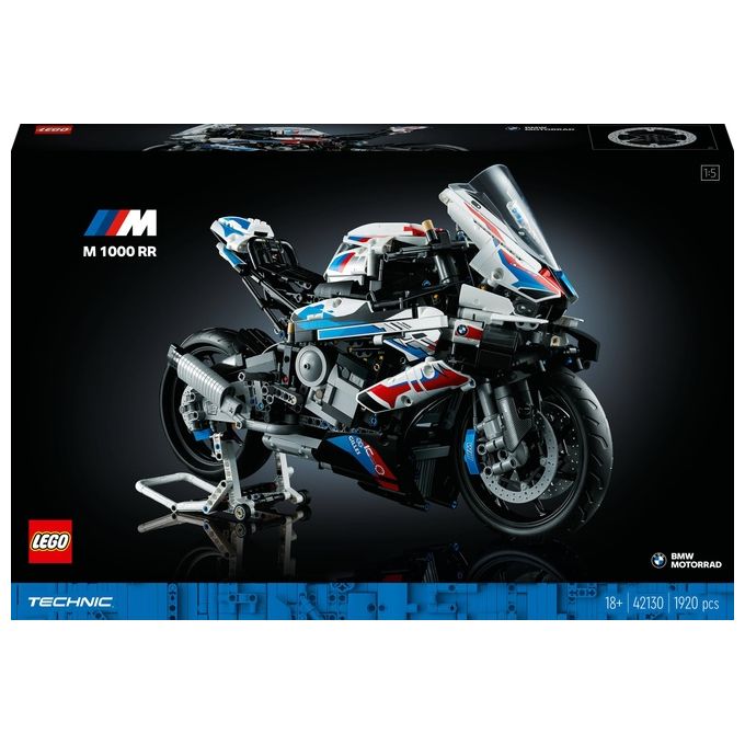 LEGO Technic 42130 BMW M 1000 RR, Moto per Adulti da Costruire, Idea Regalo da Collezione, Modellino Replica Superbike