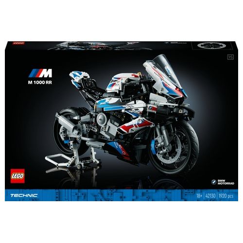 LEGO Technic 42130 BMW M 1000 RR, Moto per Adulti da Costruire, Idea Regalo da Collezione, Modellino Replica Superbike