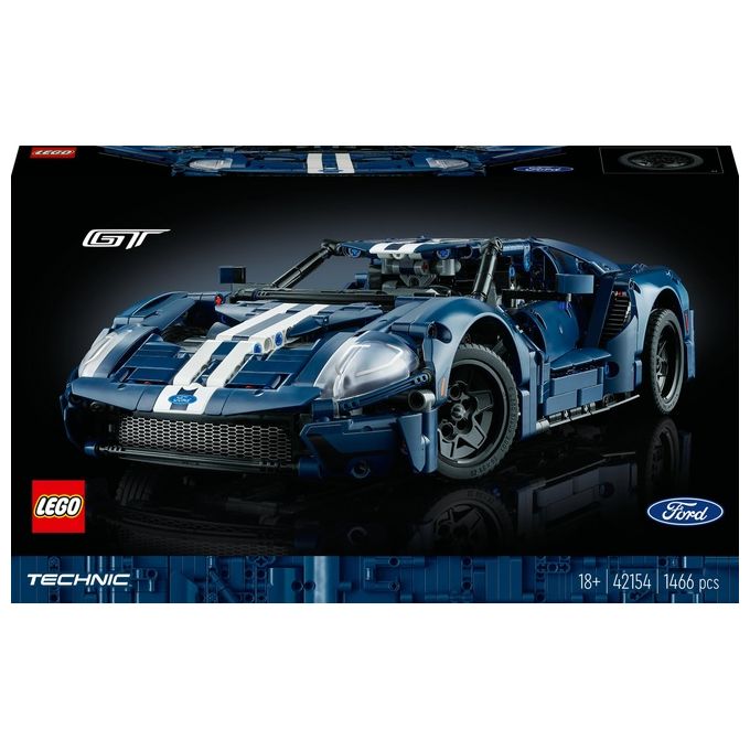 LEGO Technic 42154 Ford GT 2022, Kit Modellino di Auto da Costruire per Adulti, Supercar in Scala 1:12, Set da Collezione
