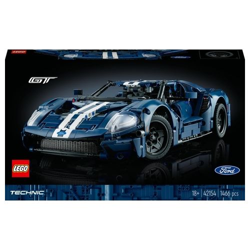 LEGO Technic 42154 Ford GT 2022, Kit Modellino di Auto da Costruire per Adulti, Supercar in Scala 1:12, Set da Collezione