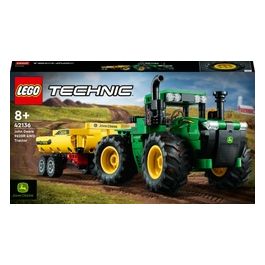 LEGO Technic 42136 John Deere 9620R 4WD Tractor, Giochi Creativi, Trattore con Rimorchio, Replica Modello da Costruzione