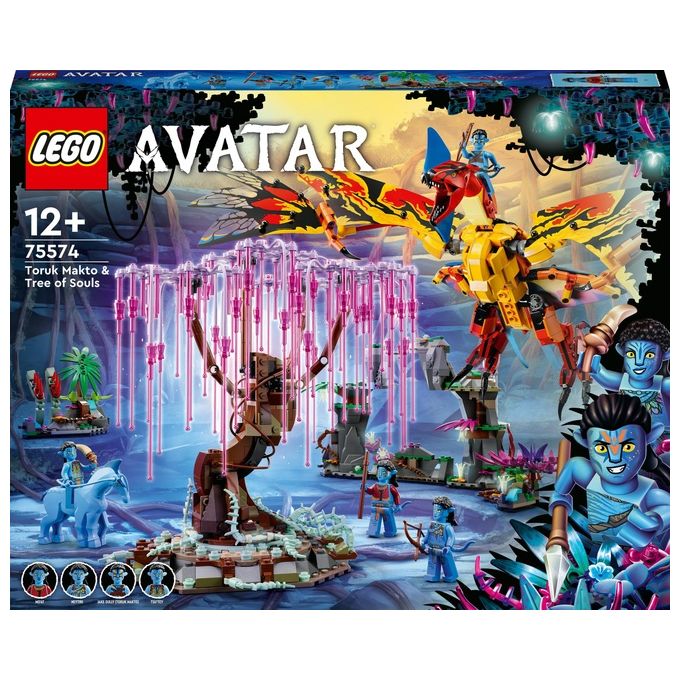Image of LEGO Avatar Toruk Makto e l’Albero delle Anime, Modellino da Costruire di Pandora con Elementi Fluorescenti e Figura Animale Direhorse