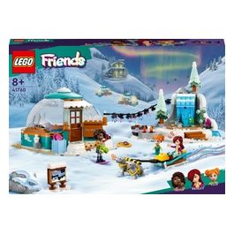 Friends 41760 Vacanza in Igloo con Tenda da Campeggio, 2 Cani da Slitta e Mini Bamboline, Giochi per Bambine e Bambini