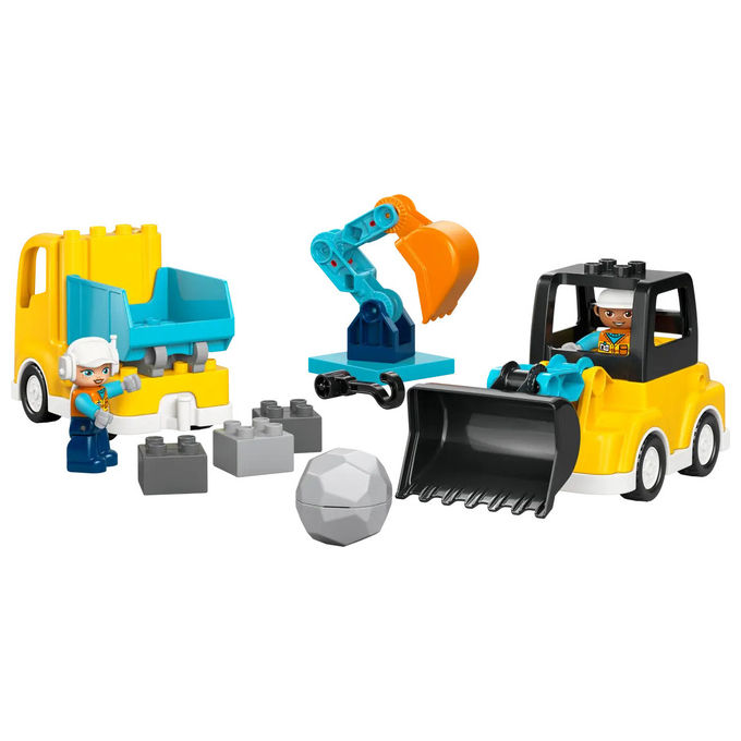 LEGO Veicoli da Cantiere 3 in 1 DUPLO 10475 Set costruzioni +2 Anni