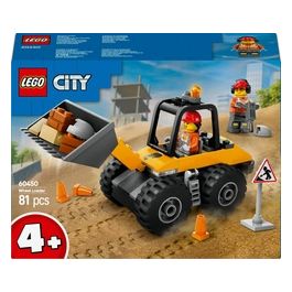 Veicolo Pala Gommata Gialla Set 60450 per Bambini Linea City Great Vehicles