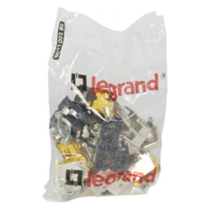 Legrand Connettore Keystone Toolless Rj45 Nero Cat. 6a Stp per Serie Civile