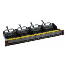 Pannello 1U con 24 Rj45u Cat.6a Nero
