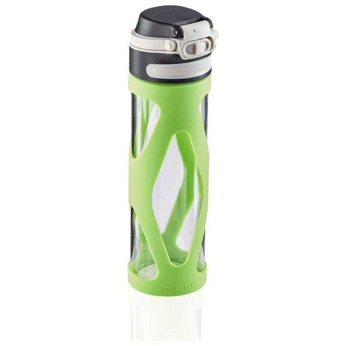 Leifheit Borraccia Flip in Vetro Verde 600ml