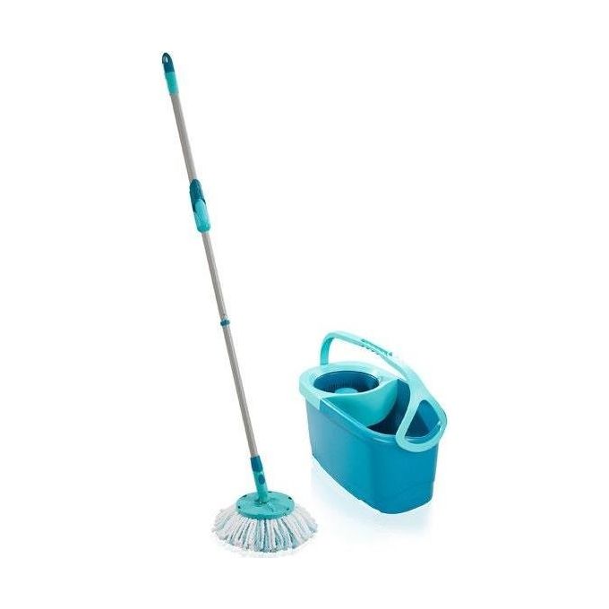 Leifheit Set Clean Twist Disc Mop Ergo Mop Pavimenti Turchese