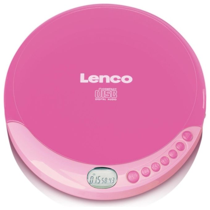 Lenco CD-011 Lettore Cd Portatile Rosa