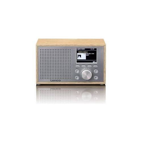 Lenco DAR-017WD Radio Compatta DAB con Bluetooth 5.0 in Legno