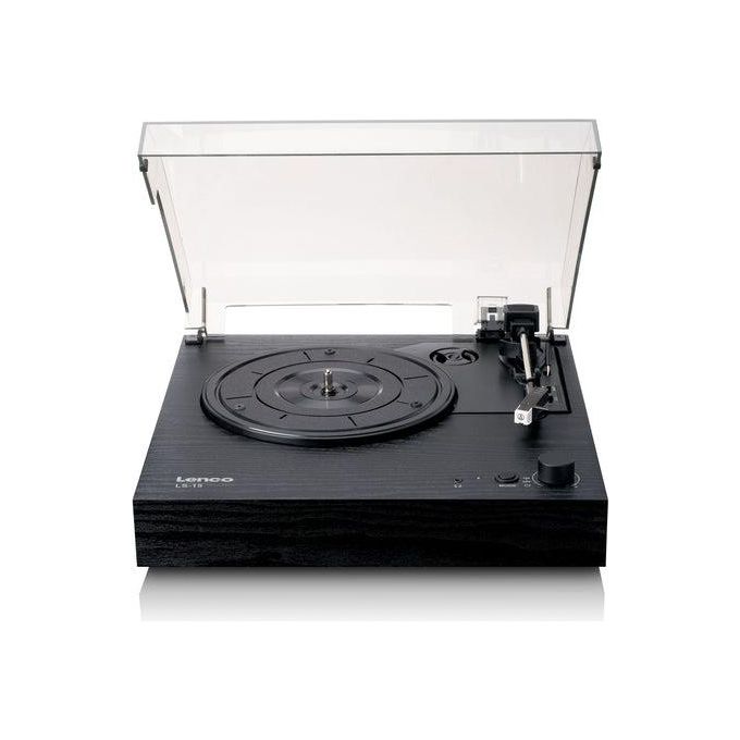 Image of Lenco Giradischi LS Series LS-15 Nero Design Retro con Bluetooth e Altoparlanti Integrati per Audio di Alta Qualita'