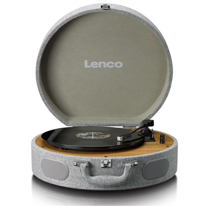 Lenco LS 66GY Giradischi Bluetooth con Altoparlanti Integrati Grigi...