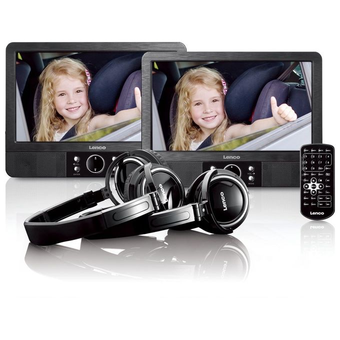 Lenco MES-415 Lettore DVD-Blu-Ray Portatile Nero 9'' 802x480 Pixel