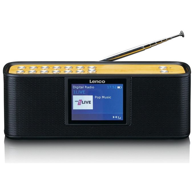 Lenco PDR-045 Radio Portatile DAB DAB con Bluetooth  Nero