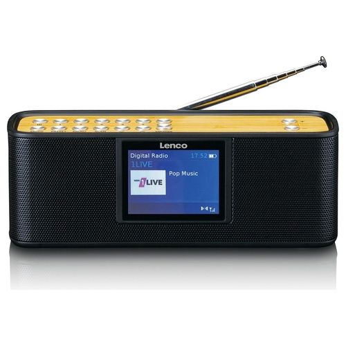 Lenco PDR-045 Radio Portatile DAB DAB con Bluetooth  Nero