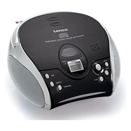 Lenco SCD-24 Radio Portatile con Lettore CD Nero/Argento