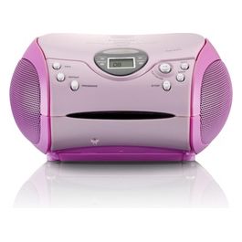 Lenco SCD-24 Stereo Boombox Radio FM Cd-Player Rosa