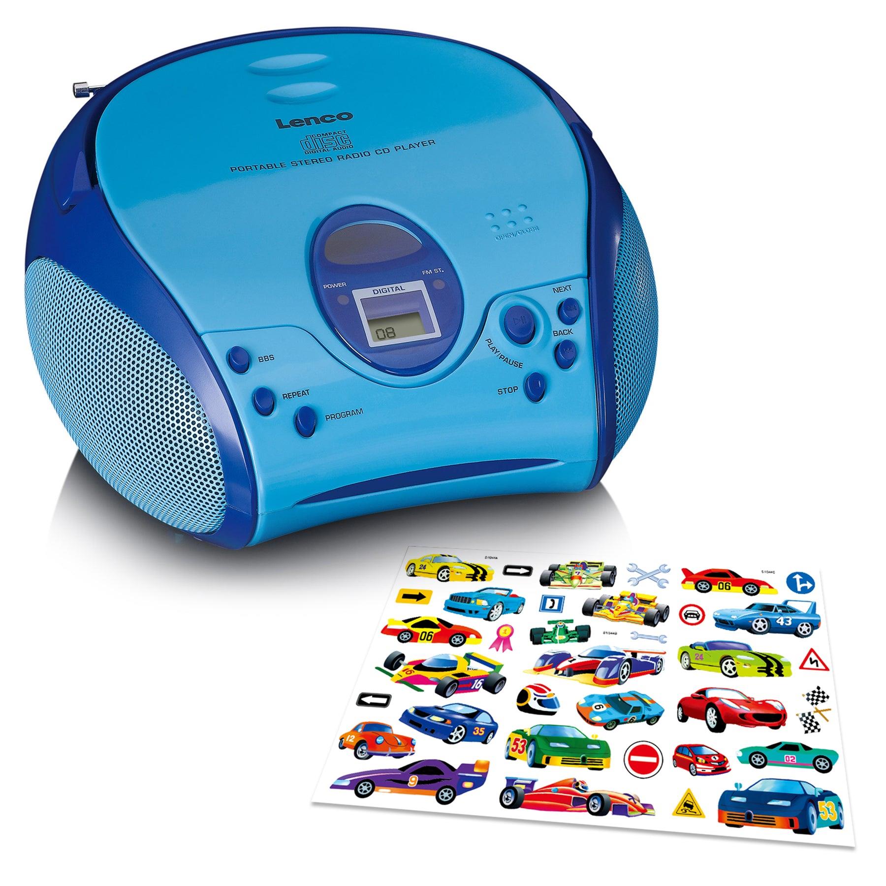 Lenco SCD-24kids Radio Portatile con Lettore CD Blu