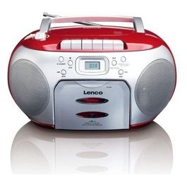 SCD-420 Radio Cd con Cassette Rosso