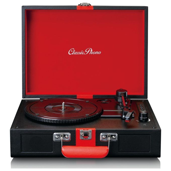 Lenco TT-110 Giradischi Nero-Rosso