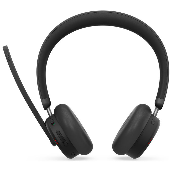 Lenovo Cuffie Wireless ANC 6550 Bluetooth Nero Microfono con Cancellazione Rumore Ufficio